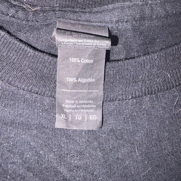 Black Graphic T-Shirt with White Print - Picture 4 of 4